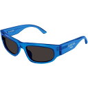 【送料無料】 バレンシアガ メンズ サングラス・アイウェア アクセサリー Cat Eye Sunglasses Blue/Grey