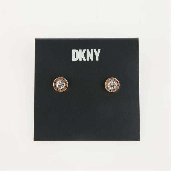 【送料無料】 ダナ キャラン ニューヨーク メンズ 腕時計 アクセサリー Logo Stone Stud Earrings Gold