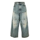 【送料無料】 バレンシアガ メンズ デニムパンツ ボトムス Bal Baggy Pant Sn51 Stained Denim