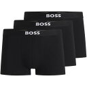 【送料無料】 ボス メンズ ボクサーパンツ アンダーウェア Boss One Trunk 3pk Black 001