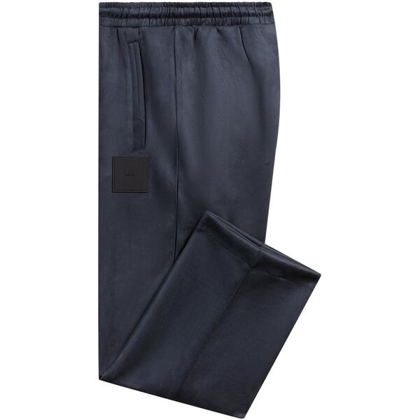 ボス メンズ ボトムス カジュアルパンツ レザー Dark Blue 402 Boss Hurley Suede 10267106 01