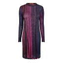【送料無料】 ミッソーニ レディース ワンピース トップス Missoni Dress Knit S Ld99 Black/Violet