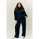 【送料無料】 フィッツ レディース カジュアルパンツ ボトムス Navy Fits Wide Leg Jogger Navy
