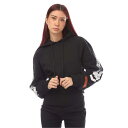 【送料無料】 ヘロンプレストン レディース パーカー・スウェット アウター Flaming Skull Cropped Hoodie Black-White