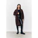 【送料無料】 インザスタイル レディース ニット・セーター アウター Chocolate Longline Belted Knitted Cardign Cho...