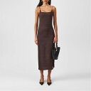 【送料無料】 ジャクエムス レディース ワンピース トップス Robe Slip Dress Croco Brown