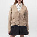 【送料無料】 ヴェルサーチ レディース ニット・セーター アウター Cashmere Knit Cardigan Beige/Bone