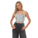 【送料無料】 ヘロンプレストン レディース トップのみ 水着 Denim Bra Light Blue