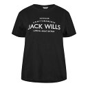 【送料無料】 ジャック ウィルス レディース ナイトウェア アンダーウェア Forstal Boyfriend T-Shirt Black