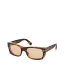 【送料無料】 トム・フォード メンズ サングラス・アイウェア アクセサリー Juan Rectangular Sunglasses Blonde Havana