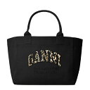 【送料無料】 ガニー レディース ハンドバッグ バッグ Oversized Canvas Tote Bag Blk/Leopard