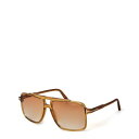 【送料無料】 トム・フォード メンズ サングラス・アイウェア アクセサリー Kemp Sunglasses Shiny Dark Yellow