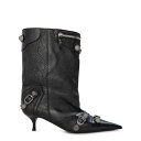 【送料無料】 バレンシアガ レディース ブーツ・レインブーツ シューズ 50mm Wide Cagole Boots Black/Silver