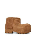 【送料無料】 バレンシアガ レディース ブーツ・レインブーツ シューズ Alaska Fur Boots Brown