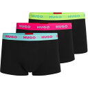 【送料無料】 フューゴ メンズ ボクサーパンツ アンダーウェア 3 Pack Boxer Shorts Black/Multi 730