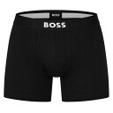 【送料無料】 ボス メンズ ボクサーパンツ アンダーウェア Three-pack of logo-waistband boxer briefs Black 001