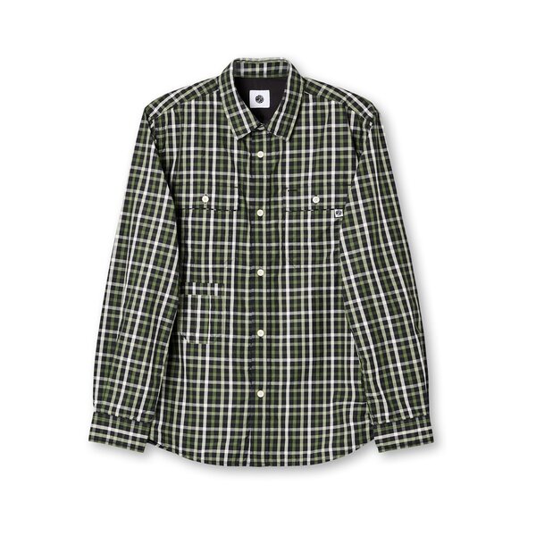 プレティグリーン メンズ トップス シャツ Pretty Green PG Pelton Check LS Sn52 Black ブラック(4)