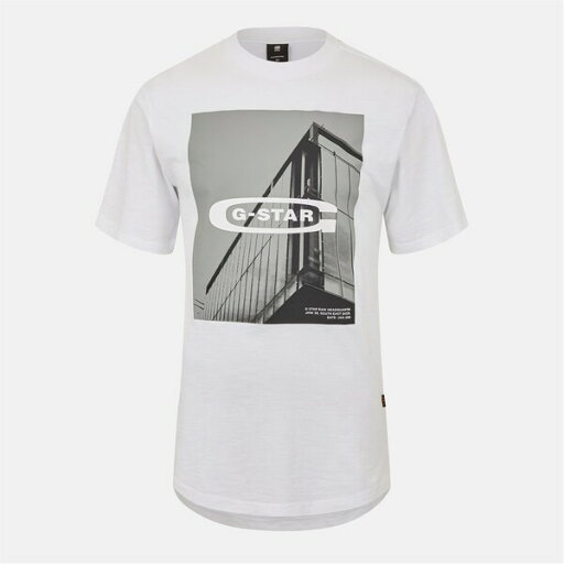 【送料無料】 ジースター メンズ Tシャツ トップス HQ Old School Logo Lash T-Shirt White 【送料無料】 ジースター メンズ Tシャツ トップス HQ Old School Logo Lash T-Shirt White