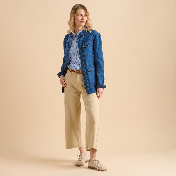 【送料無料】 ウィグル レディース ジャケット・ブルゾン アウター Denim Utility Jacket NAVY
