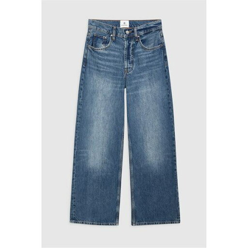 【送料無料】 アニービン レディース デニムパンツ ボトムス Manon High-Rise Wide-Leg Denim Jeans BLUE 【送料無料】 アニービン レディース デニムパンツ ボトムス Manon High-Rise Wide-Leg Denim Jeans BLUE