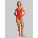 【送料無料】 カルバンクライン レディース 上下セット 水着 Scoop Back One Piece Swimsuit Chili