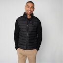 【送料無料】 スリードベア メンズ ベスト アウター Federal Matte Finish Padded Funnel Neck Gilet Black(4)