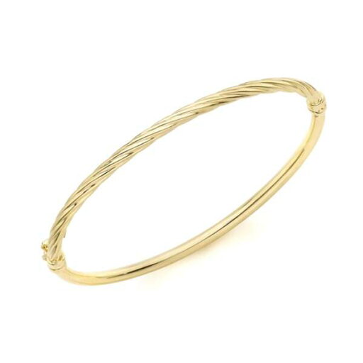【送料無料】 ビー ユー レディース ブレスレット・バングル・アンクレット アクセサリー 9ct Gold Half-Twist Bangle Yellow Gold 【送料無料】 ビー ユー レディース ブレスレット・バングル・アンクレット アクセサリー 9ct Gold Half-Twist Bangle Yellow Gold