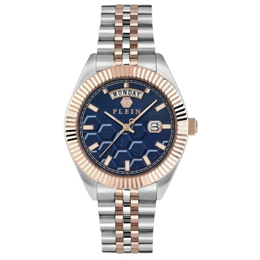 【送料無料】 フィリッププレイン メンズ 腕時計 アクセサリー Date Superlative 42mm Gold/Blue 【送料無料】 フィリッププレイン メンズ 腕時計 アクセサリー Date Superlative 42mm Gold/Blue