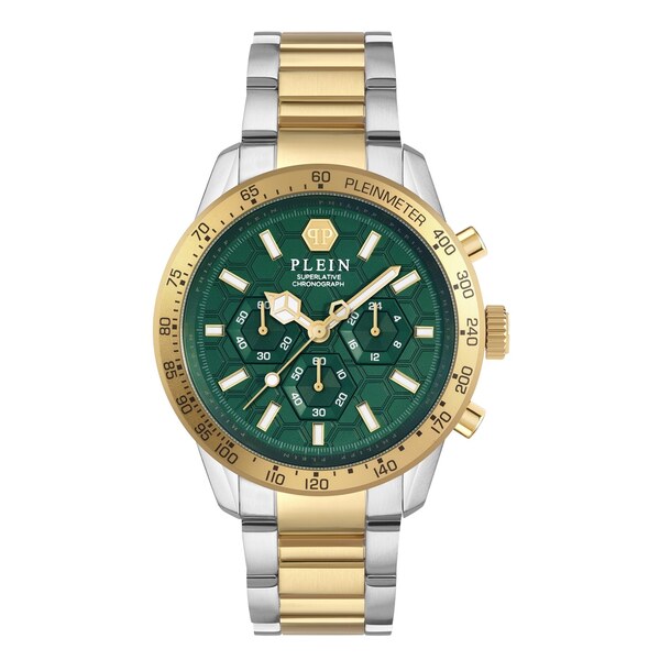 【送料無料】 フィリッププレイン メンズ 腕時計 アクセサリー Pleinmeter Watch gold/Green