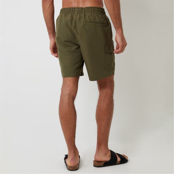 【送料無料】 スリードベア メンズ ハーフパンツ・ショーツ 水着 2 Pack Geometric Floral Print Swim Shorts Navy