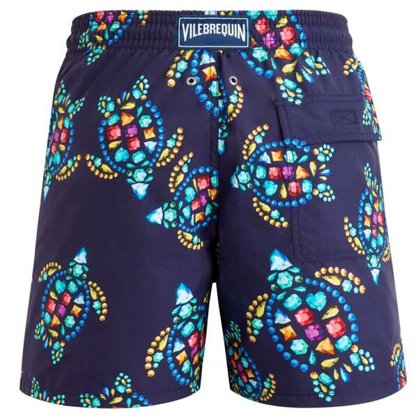 【送料無料】 ヴィルブレクイン メンズ ハーフパンツ・ショーツ 水着 Vendome Turtle Swim Shorts Minuit/Multi