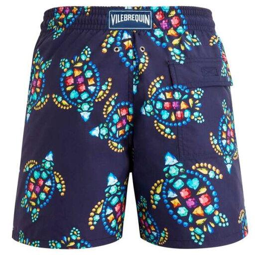 【送料無料】 ヴィルブレクイン メンズ ハーフパンツ・ショーツ 水着 Vendome Turtle Swim Shorts Minuit/Multi
