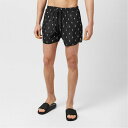 【送料無料】 ニールバレット メンズ ハーフパンツ・ショーツ 水着 All-Over Thunderbolt Shorts Black/White
