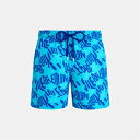 【送料無料】 ヴィルブレクイン メンズ ハーフパンツ・ショーツ 水着 Ronde Des Tortues Swim Shorts Topaze Blue 612