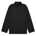 【送料無料】 バレンシアガ メンズ Tシャツ トップス Long Sleeve Polo Shirt Black