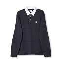 【送料無料】 プレティグリーン メンズ ポロシャツ トップス Islington Rugby Shirt Navy