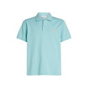 【送料無料】 カルバンクライン メンズ ポロシャツ トップス WOVEN LABEL POLO Fresh Mint