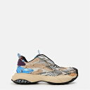 【送料無料】 ヴェルサーチ メンズ スニーカー シューズ Mercury M_Vs_03 Sneakers Concrete/Blue