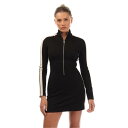 【送料無料】 パーム・エンジェルス レディース ワンピース トップス Jacquard Leopard Track Mini Dress Black