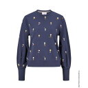 【送料無料】 ボス レディース パーカー・スウェット アウター Ejusta1 Sweatshirt Dark Blue