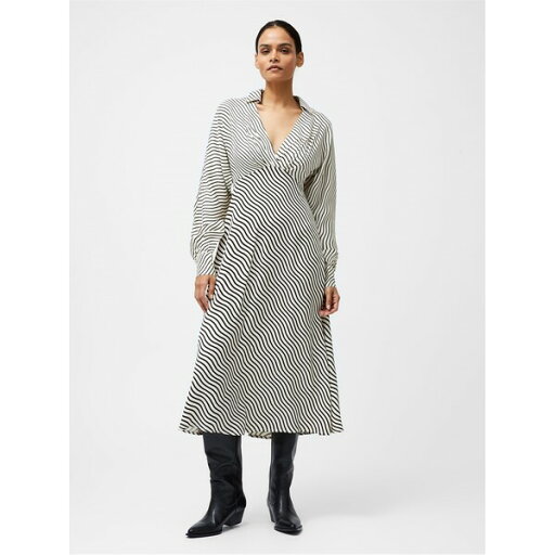 【送料無料】 フレンチコネクション レディース ワンピース トップス French Connection Candice Dress Black/Cream 【送料無料】 フレンチコネクション レディース ワンピース トップス French Connection Candice Dress Black/Cream