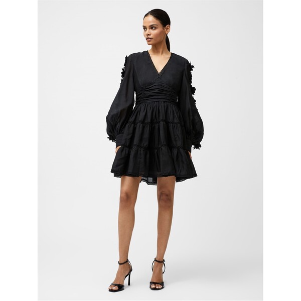 フレンチコネクション レディース トップス ワンピース ミニワンピース ミニ レース French Connection Aubrey Lace Mini Dress Black ブラック