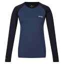 【送料無料】 レガッタ レディース シャツ トップス Bampton Wicking Long Sleeve Base Layer Top Navy