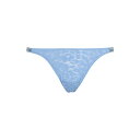 【送料無料】 カルバンクライン レディース パンツ アンダーウェア Modern Cotton Lace Thong Glacier
