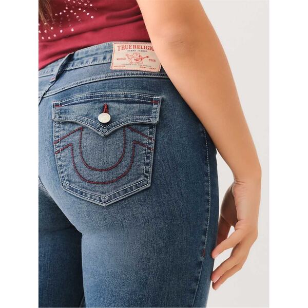 【送料無料】 トゥルーレリジョン レディース デニムパンツ ボトムス Sn Mr Fl Skny Ld99 Bonechill Wsh