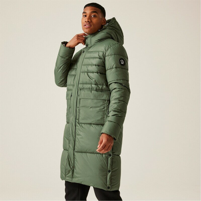 【送料無料】 レガッタ メンズ ジャケット・ブルゾン アウター Christian Lacroix Collongues Mens Longline Coat Thyme Leaf