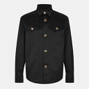【送料無料】 ヴェルサーチ メンズ シャツ トップス Denim Shirt Black