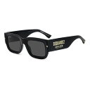 【送料無料】 ディースクエアード メンズ サングラス・アイウェア アクセサリー DSQ D2 0089/S Sn54 Black