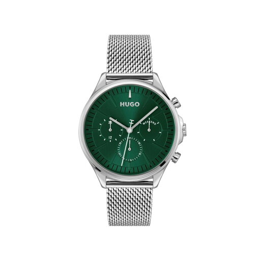 【送料無料】 フューゴ メンズ 腕時計 アクセサリー Gents HUGO #SMASH MULTI Watch Green/Silver 【送料無料】 フューゴ メンズ 腕時計 アクセサリー Gents HUGO #SMASH MULTI Watch Green/Silver
