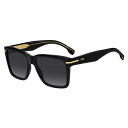 【送料無料】 ボス メンズ サングラス・アイウェア アクセサリー Square Sunglasses Black